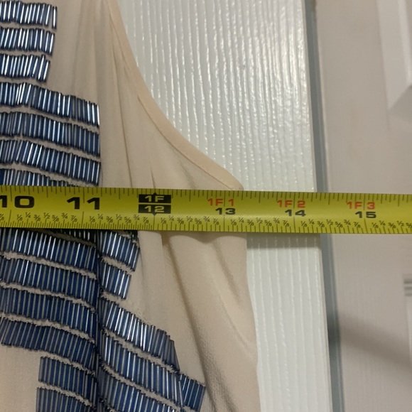 Madison Marcus Blue Beaded Racerback Tank - Picture 4 of 6